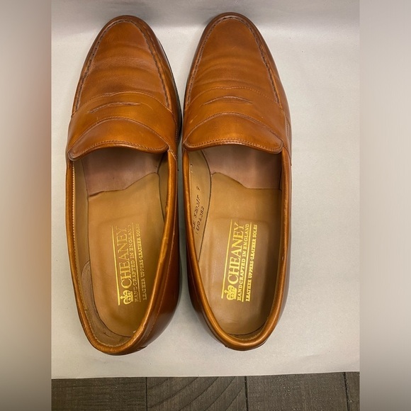 Cheaney brown/tan leather penny loafers old money classic main image 9